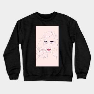 Line Art Lady Crewneck Sweatshirt